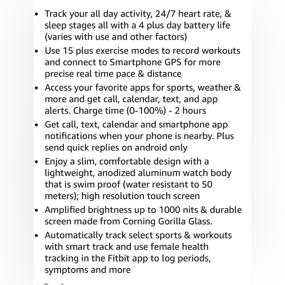 Fitbit Versa Smartwatch - Picture 6 of 6